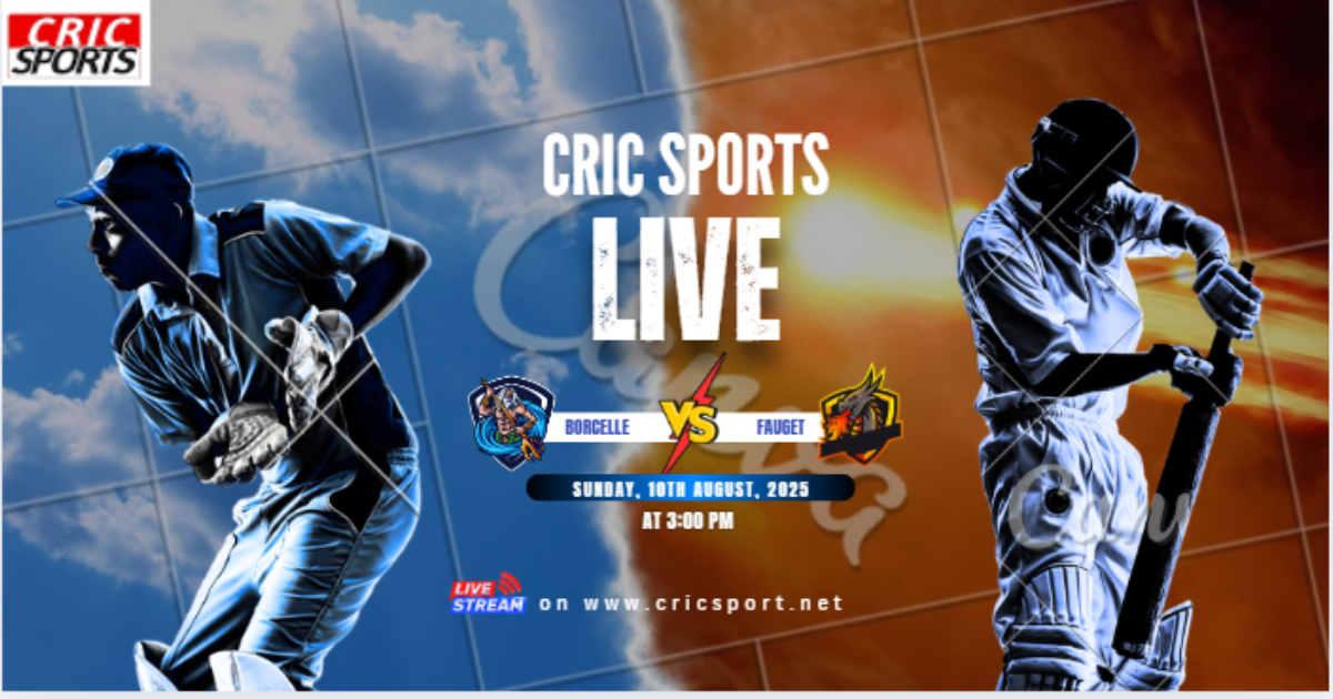 Cric Sports Live free cricket streaming interface showing HD match playback