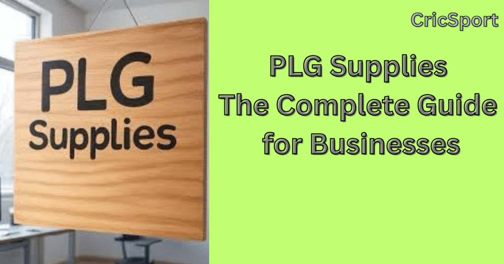 PLG Supplies in Industrial Setup