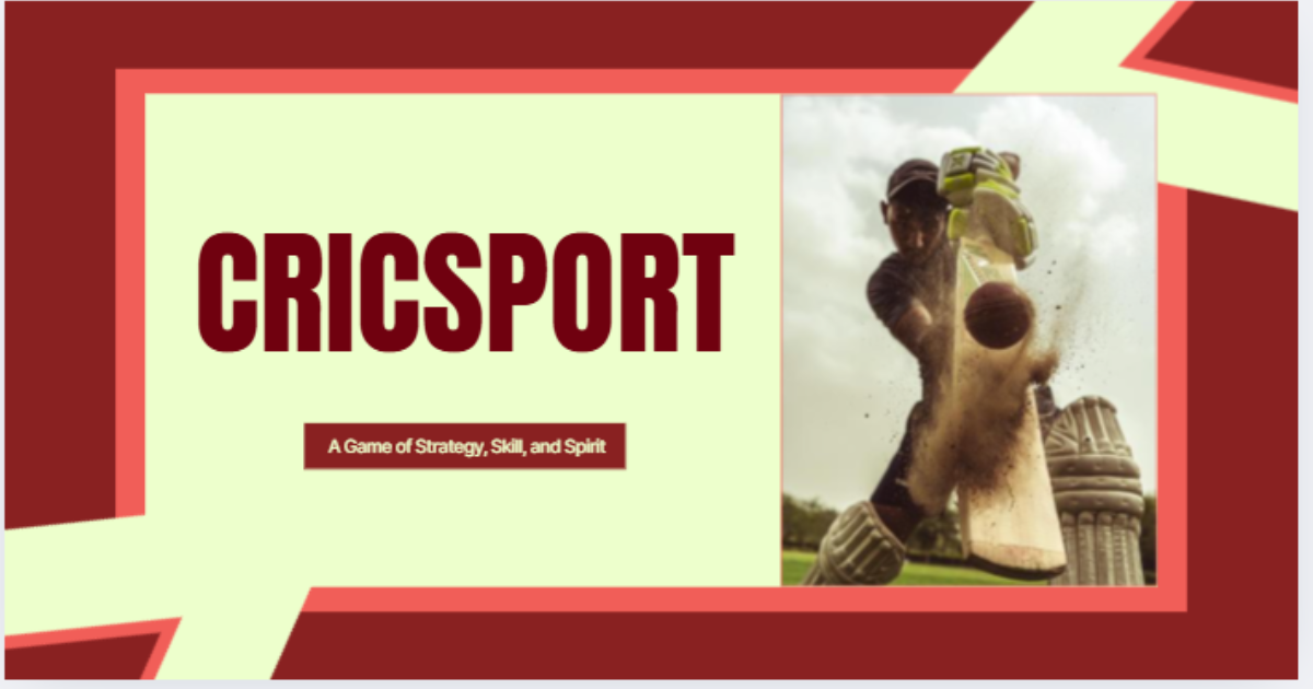 CricSports live cricket scores and match analysis dashboard