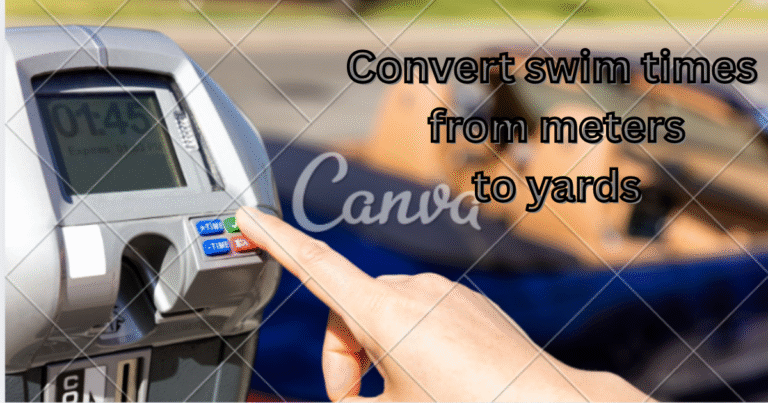 convert swim times from meters to yards guide with swimming conversion charts