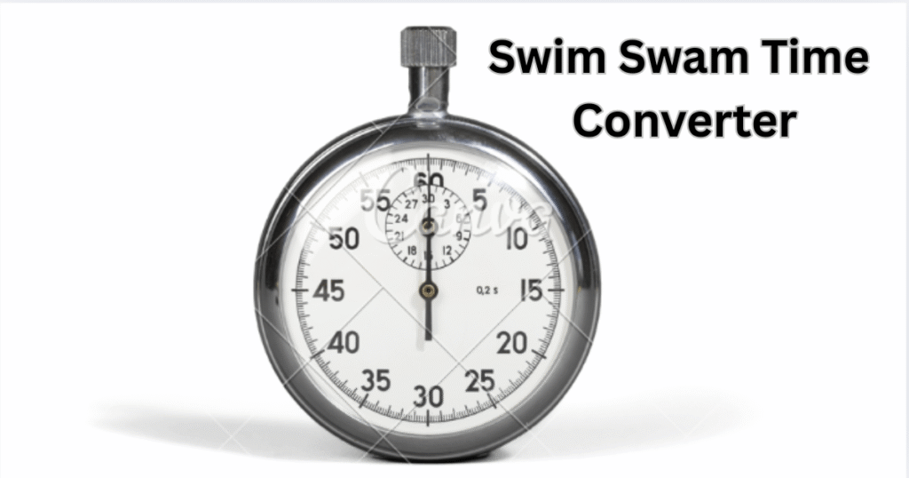 Swim Swam Time Converter chart comparing SCY, SCM, and LCM times