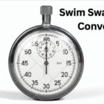 Swim Swam Time Converter chart comparing SCY, SCM, and LCM times